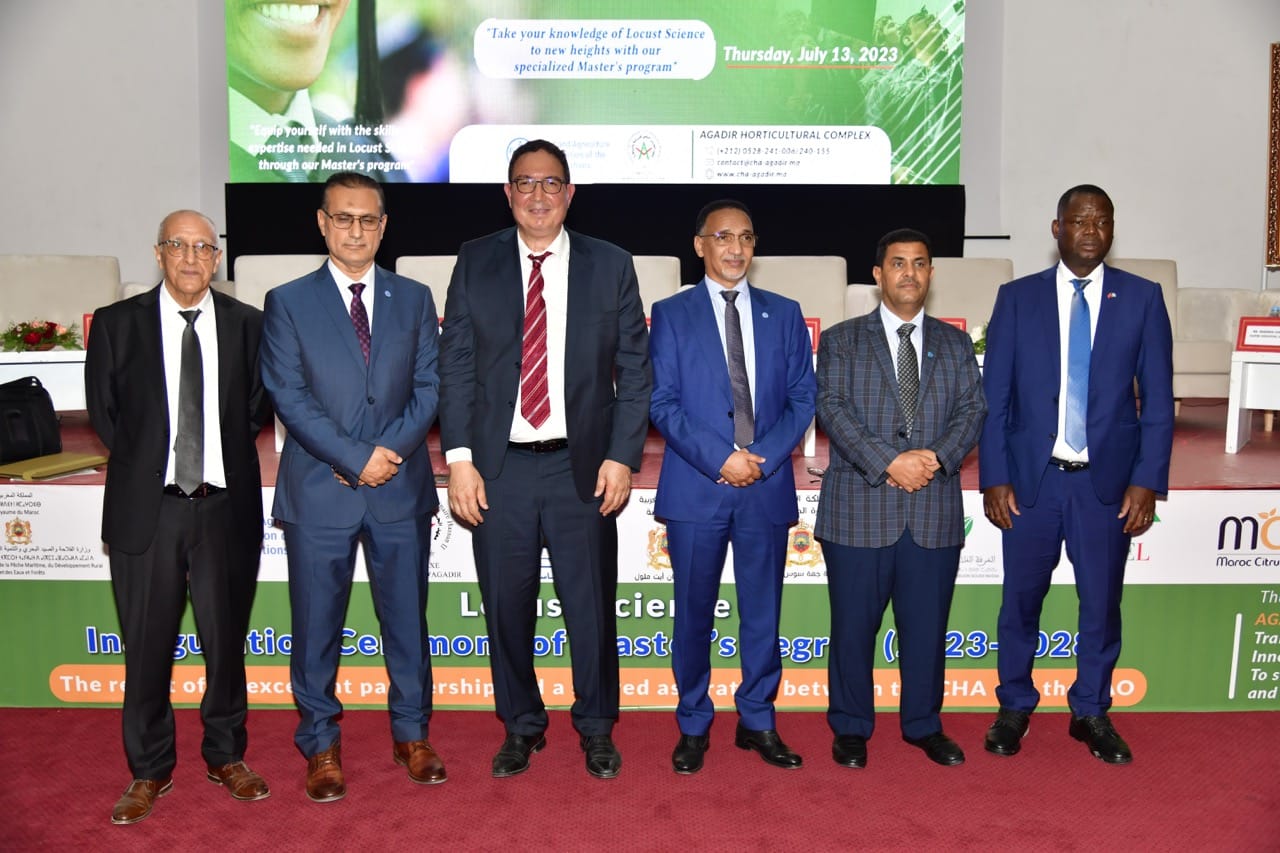 Accompagnement du CHA pour l’inauguration du Master en ''Locust Science''